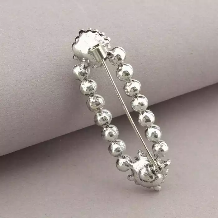 🏷️️ Брошка шпилька Майорка Сrystal 50х16 мм ss_72043