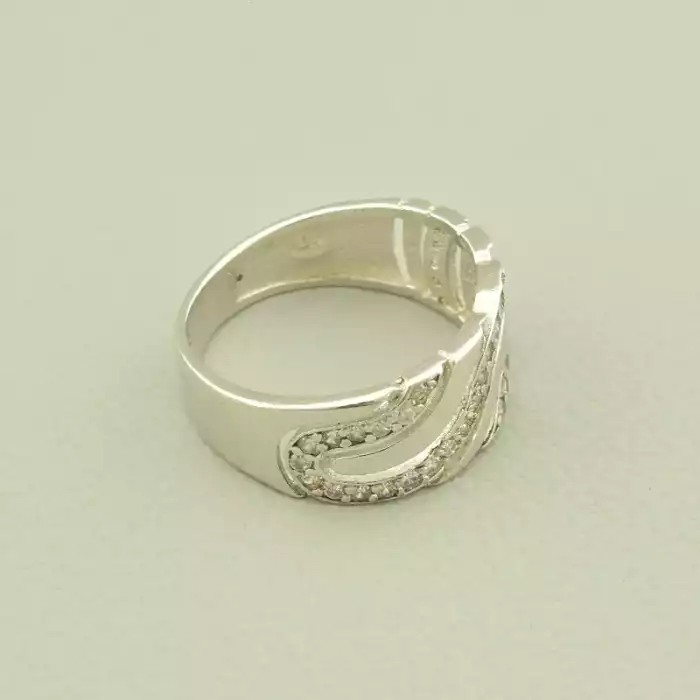 🏷️️ Каблучка Vogue Фіаніт (родій) ss_100163