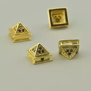 Вставка Фіаніт 10х9 (позолота 18к)