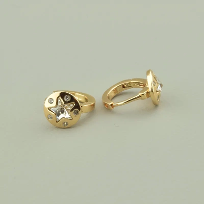 Сережки XUPING Swarovski (позолота 18к)