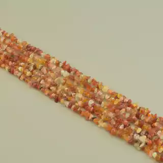 Намистини Сердолік 80 см. на нитці (натуральне каміння, без застібки)