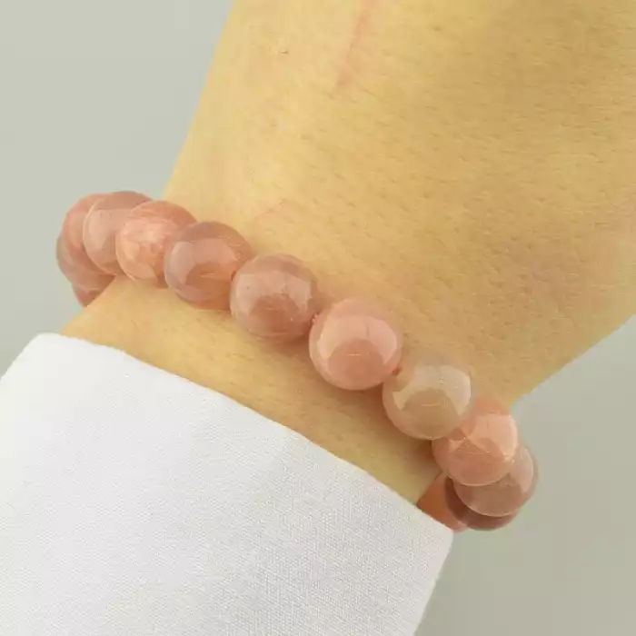 🏷️️ Браслет резинка Сонячний камінь 19 см. ss_94517