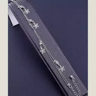 Браслет з карабіном Сrystal FJ 18 см