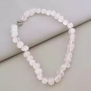 Намисто Рожевий кварц 47 см