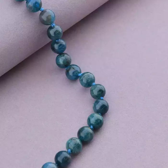 🏷️️ Намисто Апатит срібло (925 проба) 47 см. ss_89397