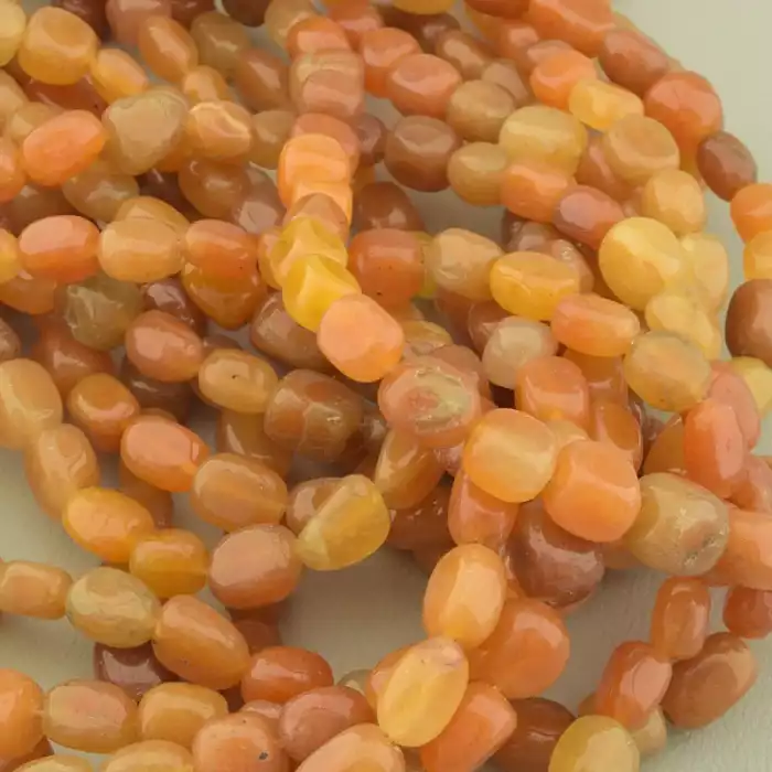 🏷️️ Нитка яшма (38 см, без замку, 10х7 мм, коричневий) ss_105319