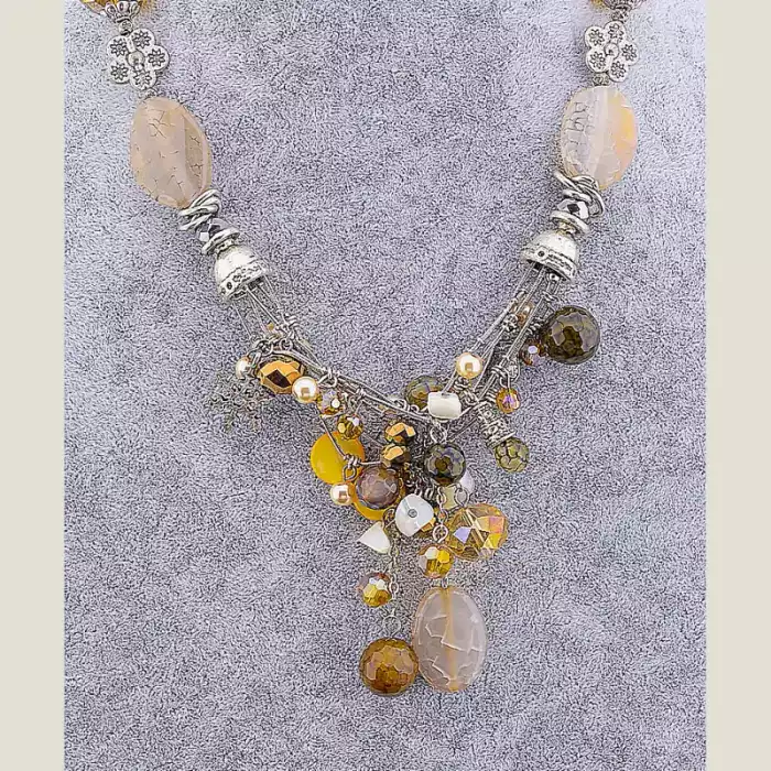 🏷️️ Намисто Агат 48 см ss_10394