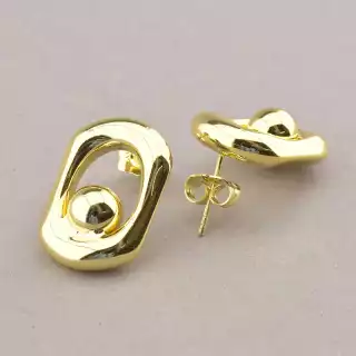 Сережки пусети Xuping (позолота 18к лимонна)