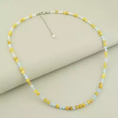 Підвіска Волосатик, Аквамарин 49 см