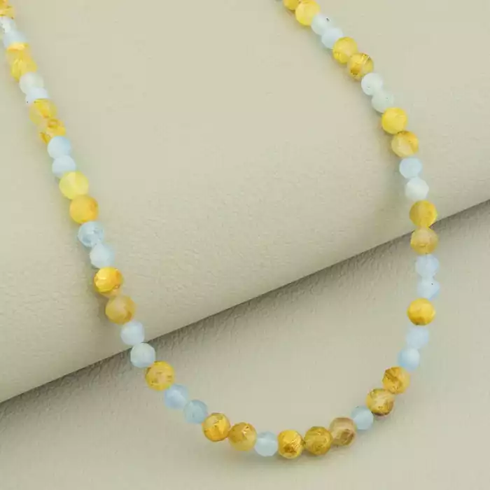 🏷️️ Підвіска Волосатик, Аквамарин 49 см ss_105727