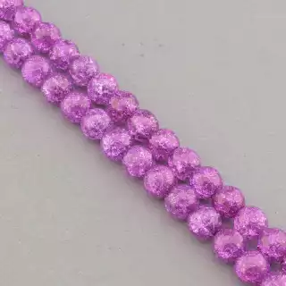 Намистини Кварц (імітація) 39 см 10 мм (без застібки) на нитці