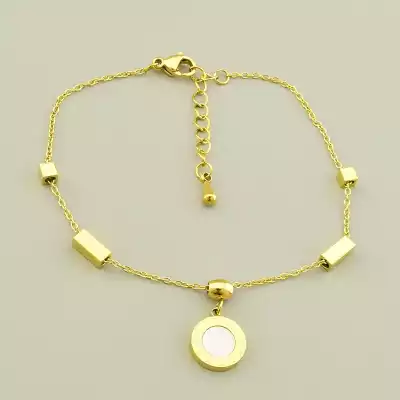 Браслет на карабіні Xuping 17.5 см (позолота 18к) Медична сталь