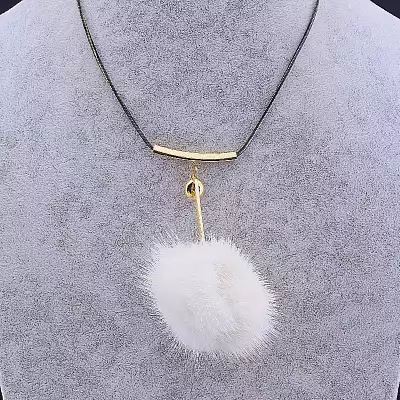 🏷️️ Підвіска Хутро 80 см F-34259