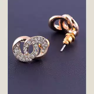 Сережки Сrystal (позолота 18к)