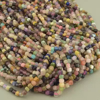 🏷️️ Намистини Самоцвіти 39 см. на нитці (натуральне каміння, без застібки) F-100901