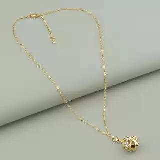 Підвіска Xuping Фіаніт 40 см (позолота 18к)