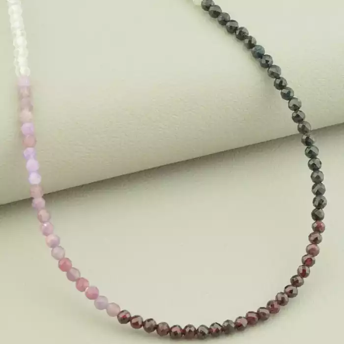 🏷️️ Підвіска Самоцвіти срібло (925 проба) 37 см. ss_101712