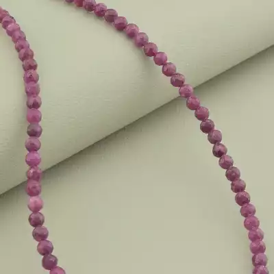 🏷️️ Підвіска Рубін срібло (925 проба) 42 см. F-101812