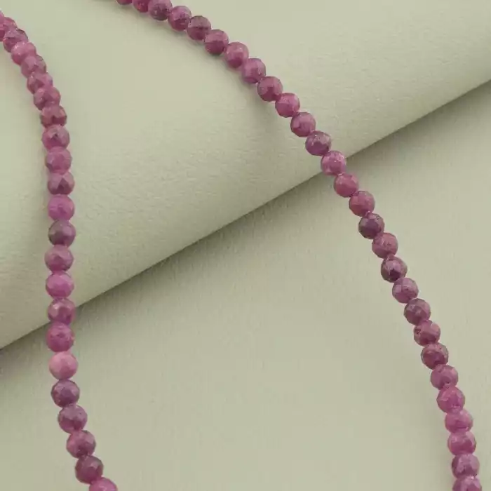 🏷️️ Підвіска Рубін срібло (925 проба) 42 см. ss_101812