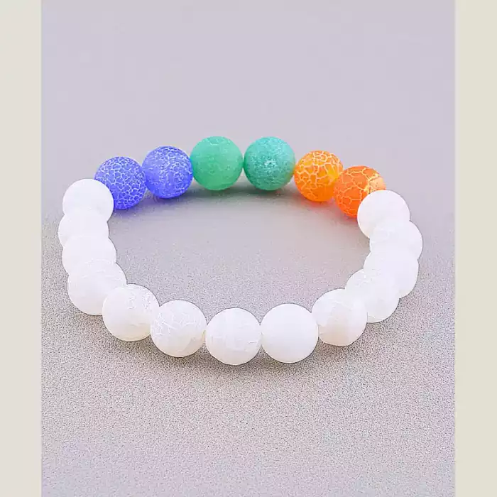 🏷️️ Браслет резинка Агат 18 см ss_78135