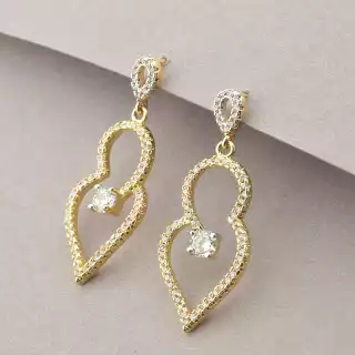 Сережки пусети Xuping (позолота/родій)