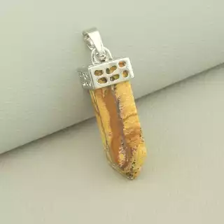 Кулон кристал Яшма 37x10мм.