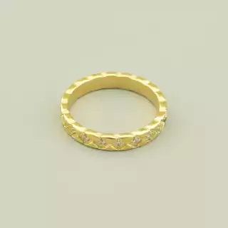 Каблучка Xuping Фіаніт (позолота 18к лимонна)