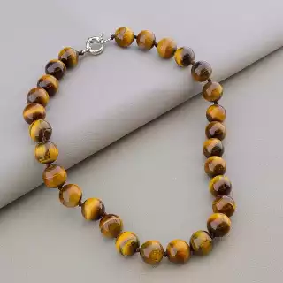 Намисто Тигрове око 47 см.