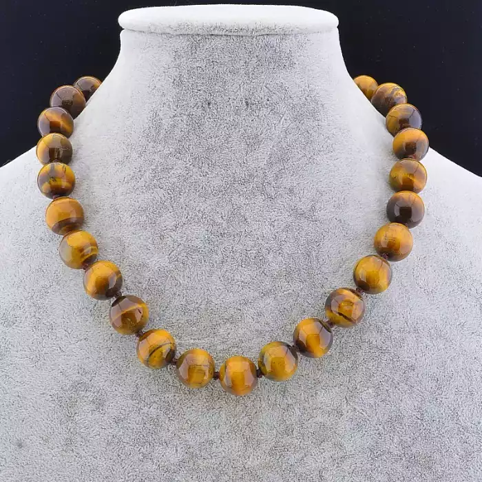 🏷️️ Намисто Тигрове око 47 см. ss_96902