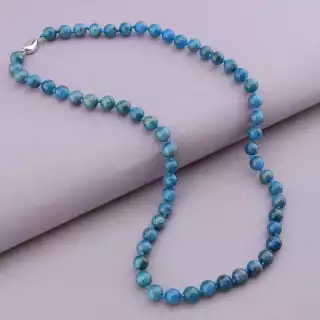 Намисто Апатит срібло (925 проба) 54 см.