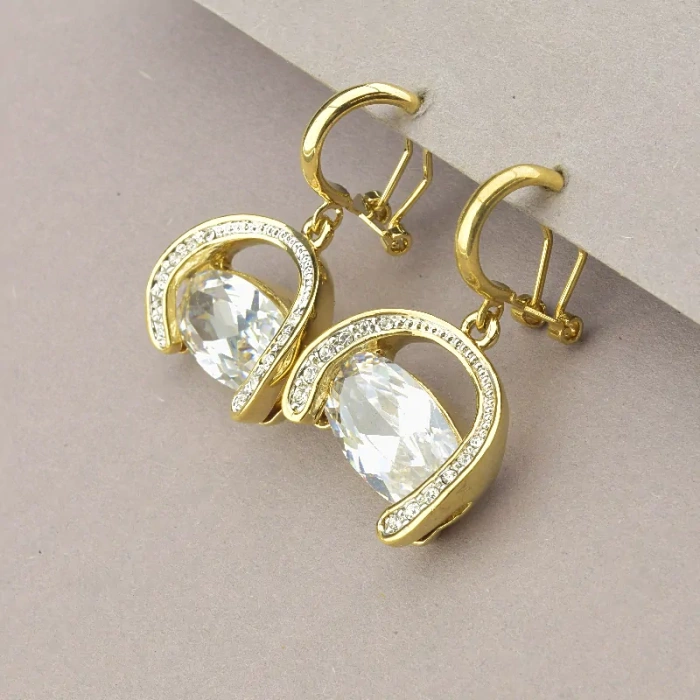 🏷️️ Підвіска + Сережки Winniana Фіаніт 45 см. ss_90336