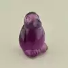 🏷️️ Мінерал флюорит Пінгвін (40х25 мм, фіолетовий, зелений) F-105320