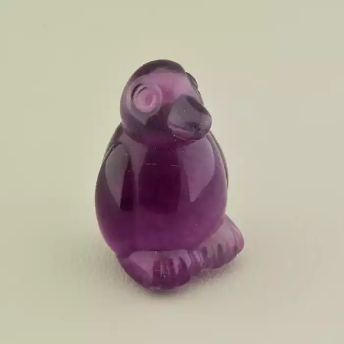 🏷️️ Мінерал флюорит Пінгвін (40х25 мм, фіолетовий, зелений) ss_105320