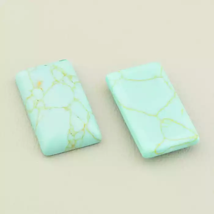 🏷️️ Кабошон Бірюза 28x17мм. F-105424