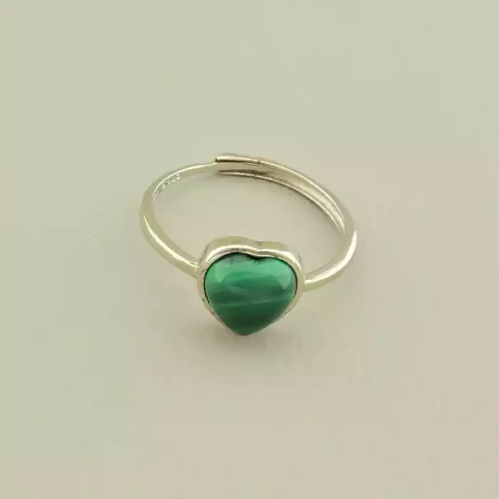 🏷️️ Каблучка Малахіт (Срібло (925)) ss_105628