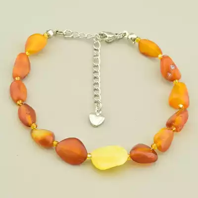 Браслет на карабіні Янтар 18 см