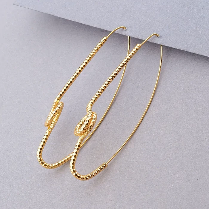 🏷️️ Сережки кільця Xuping (позолота 18к) ss_91640