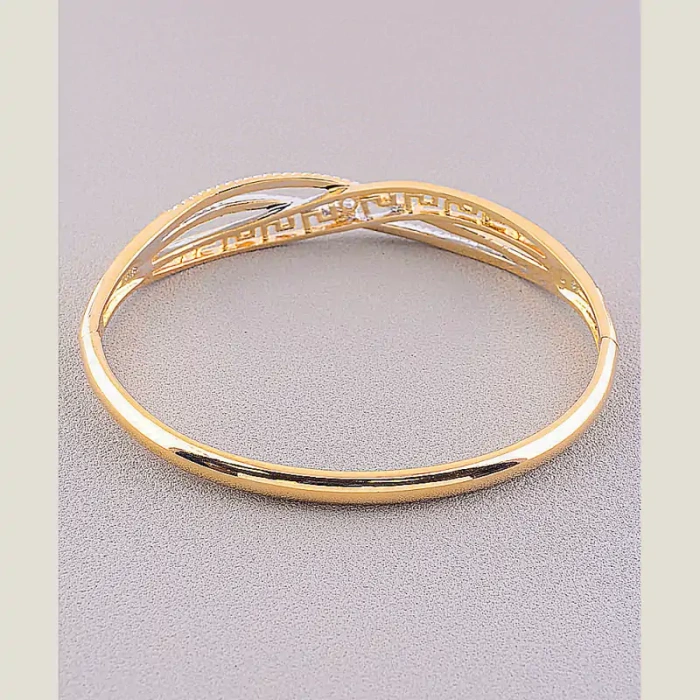 🏷️️ Браслет шарнірний Xuping Фіаніт 17 см (позолота 18к) ss_48603