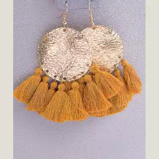 Сережки гачки Нитки FJ