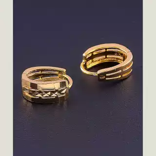 Сережки кільця Xuping (позолота 18к)