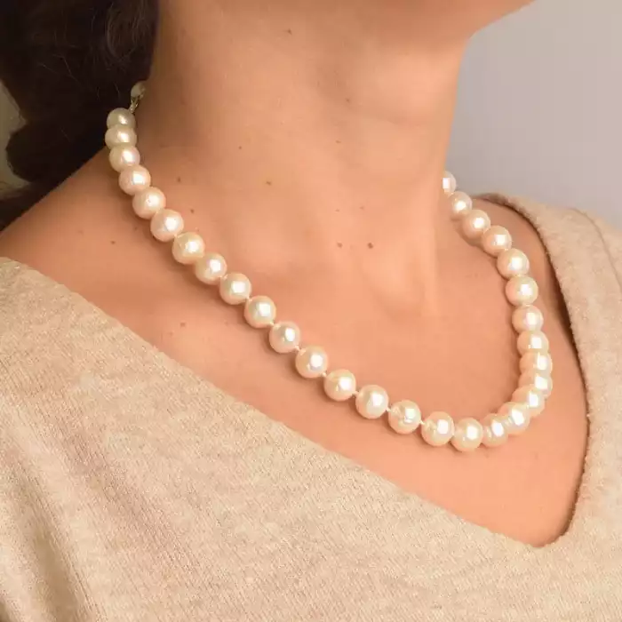 🏷️️ Намисто з перлин срібло (925 проба) 44 см. ss_94419