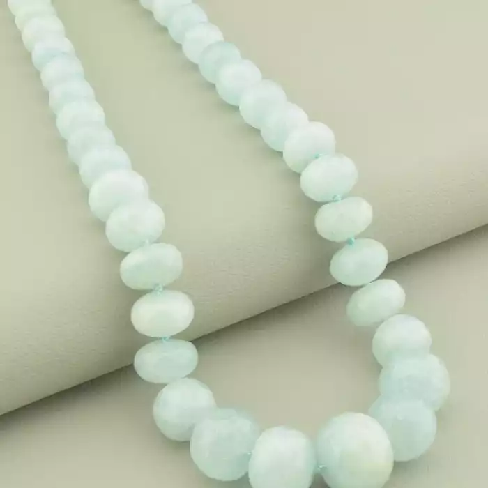 🏷️️ Намисто Аквамарин 55 см. ss_102514