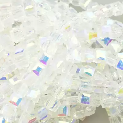 🏷️️ Намистини Чеський кришталь 73 см. (без застібки) на нитці з гранями F-96903