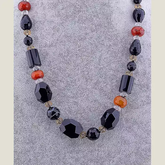 🏷️️ Намисто Агат, Сердолік 60 см ss_80225