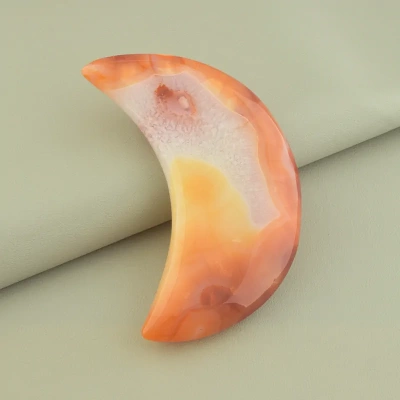 Зразок місяць сердолік (117х55 мм, коричневий, одиничний екземпляр)