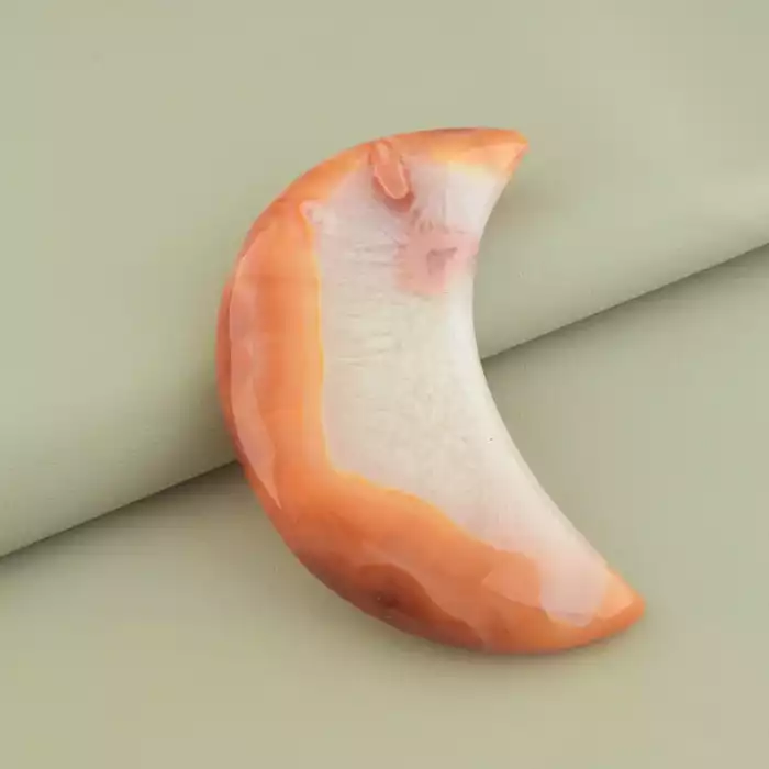 🏷️️ Зразок місяць сердолік (117х55 мм, коричневий, одиничний екземпляр) ss_105321