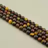 🏷️️ Намистини Тигрове око, Бичаче око, Соколине око 38 см 10.5 мм. (без застібки) F-105425