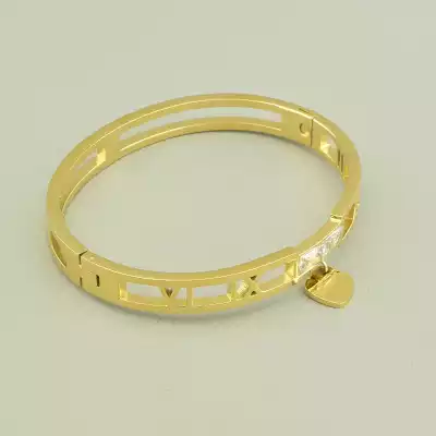 🏷️️ Браслет шарнірний Xuping Фіаніт 17 см. (позолота лимонна 18к) F-99229