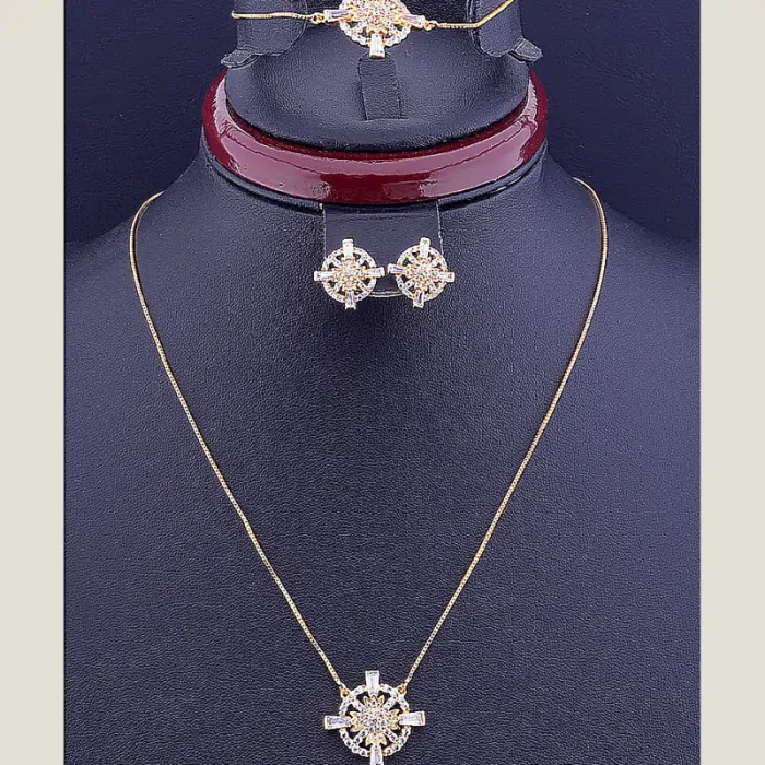 🏷️️ Набір Підвіска + Браслет + Сережки Xuping (позолота 18к) ss_37064