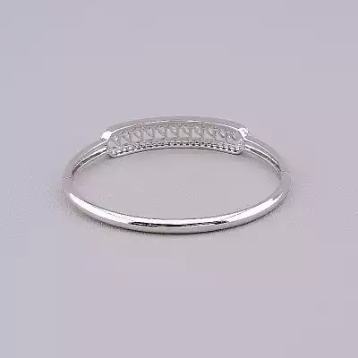 🏷️️ Браслет шарнірний Фіаніт Xuping (родій) F-72490